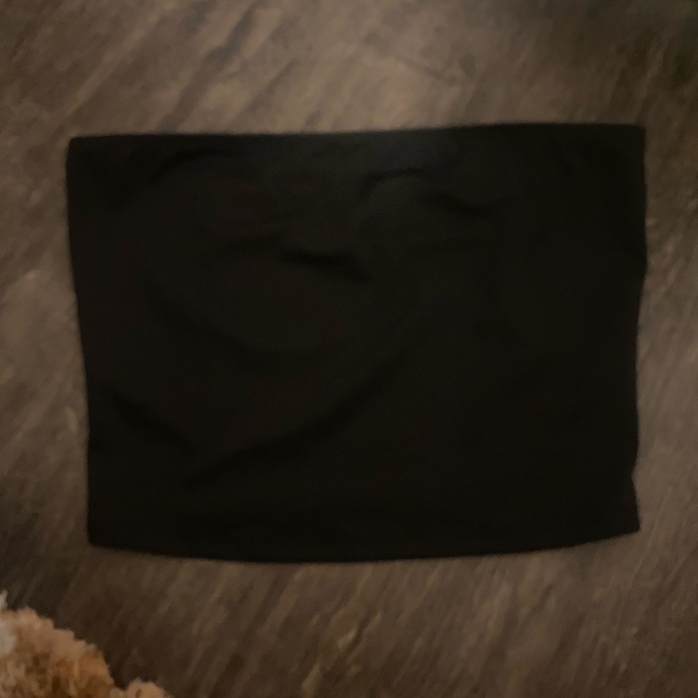 black tube top in size xs from shein